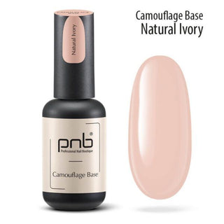 Lakier bazowy kamuflujący UV/LED PNB, Naturalna Kość Słoniowa 8 ml