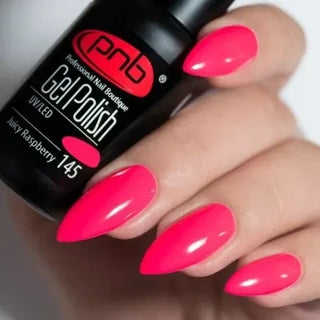 Smalto Gel UV/LED PNB 145 "LAMPONE SUCCOSO" 8ml