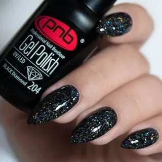 Lakier hybrydowy UV/LED PNB 204 "BLACK DIAMOND" 8ml