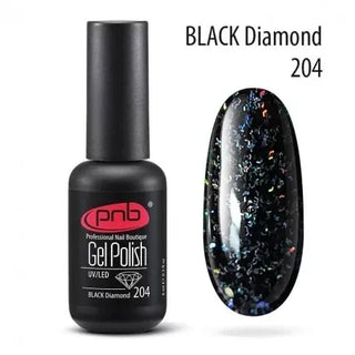Lakier hybrydowy UV/LED PNB 204 "BLACK DIAMOND" 8ml