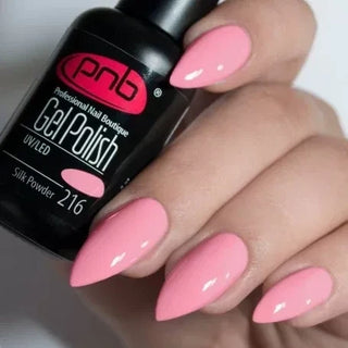 Lakier hybrydowy UV/LED PNB 216 "SILK POWDER" 8ml