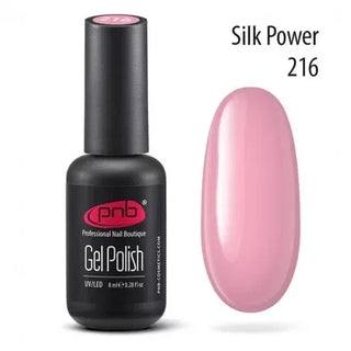 Lakier hybrydowy UV/LED PNB 216 "SILK POWDER" 8ml