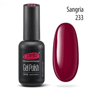 UV/LED гель-лак для ногтей PNB 233 "SANGRIA" 8ml