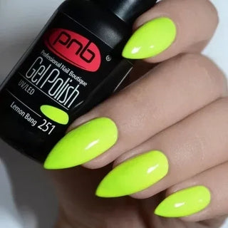 Lakier hybrydowy UV/LED PNB 251 "LEMON BANG" 8ml