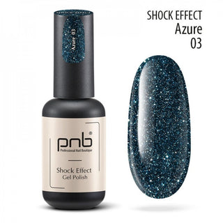 Smalto Gel UV/LED EFFETTO SHOCK 03 Azzurro PNB 8 Ml