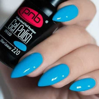 Lakier hybrydowy UV/LED PNB 220 "BLUE CURACAO" 8ml