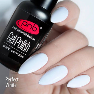 Lakier hybrydowy UV/LED PNB "PERFECT WHITE" 8ml