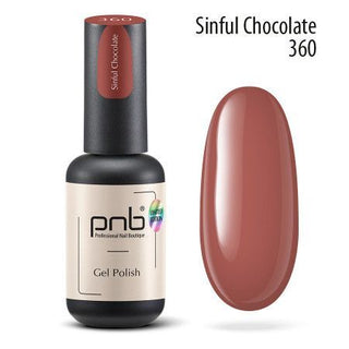 УФ/LED гель-лак для ногтей PNB 360 "Sinful Shocolate" 8 мл