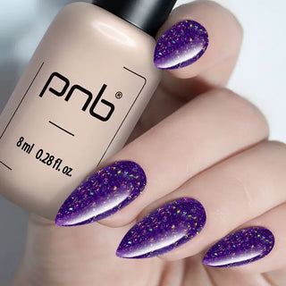 Lakier hybrydowy UV/LED PNB "Midnight Spark" 383