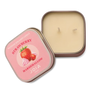 Candela da massaggio spa fragola marshmallow JOIA vegana, 65 ml
