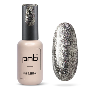 Smalto Gel UV/LED PNB 183 "STA WAY BLACK SILVER" 8ml