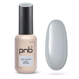 Gel-Nagellack grau PNB Graphite Shadow Nr20L, Emaille (8 ml)