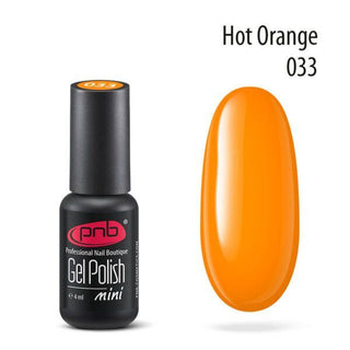 UV/LED Gel Polish Nagellack PNB 033 "HOT ORANGE"  8ml