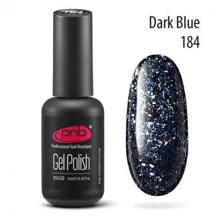 UV/LED Gel Polish Nagellack PNB 184 "STAR WAY DARK BLUE"  8ml