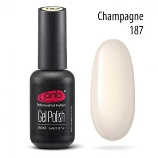 UV/LED Gel Polish Nagellack PNB 187 "CHAMPAGNE"  8ml