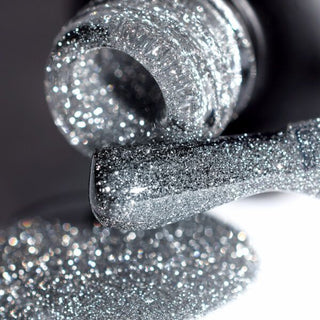 UV/LED Gel Polish Nagellack PNB "SHOCK EFFECT, SILVER 01" 8ml