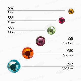 Rhinestones PNB Colorful Mix, 1440 Stk.