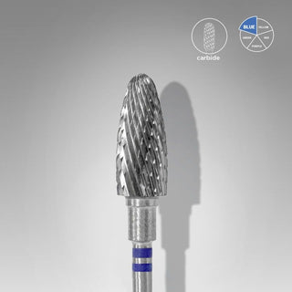 Hartmetallfräse für Linkshänder „Mais“, blau, Durchmesser 6 mm / Arbeitsteil 14 mm FT91B060/14