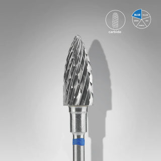 Hartmetallfräser ""Kegel"" blau EXPERT, Durchmesser 6 mm / Arbeitslänge 14 mm FT110B060/14