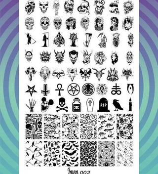 Stamping Platte Schablone Nr. 02 von Imen