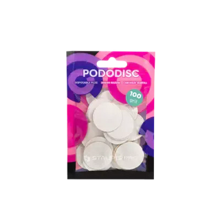 Weiße Nachfüllpads für Pedikürescheibe Pododisc Staleks Pro L, Körnung 100  PDF-25-100W