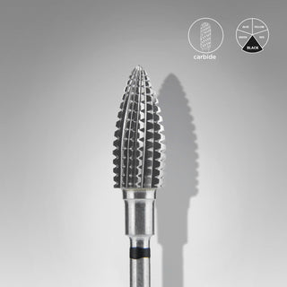 Staleks Hartmetall-Schleifaufsatz - “pine cone” black hard - FT110H060/14