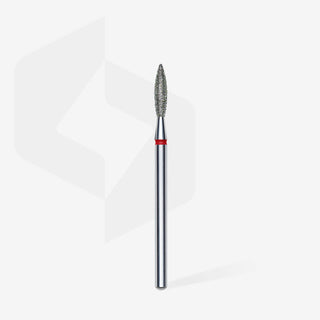 Fresa diamantata "Fiamma" rossa, diametro 2,3 mm / parte lavorante 10 mm FA10R023/10