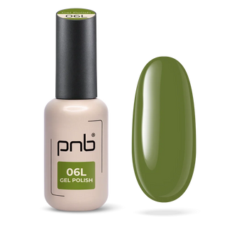 Gel nail polish PNB 06L Quiet Olive, 8 ml