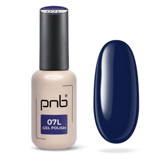 Gel nail polish PNB 07L Blue Silence, 8 ml