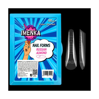 Nail Forms Imenka "Russian Almond", 180pcs